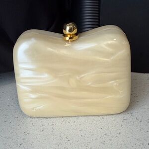 Elegant Cream Clutch Bag